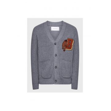 Cardigan barbati -  300828021 - Lana/Bumbac - Gri