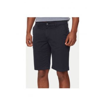 Pantaloni scurti barbati -  303666590 - Bumbac - Albastru