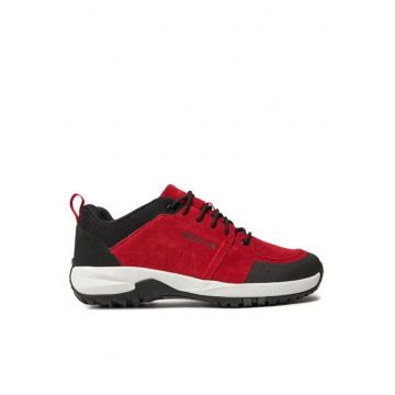 Pantofi sport barbati  303702663 - Piele intoarsa - Rosu