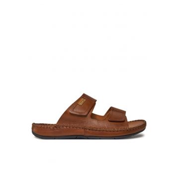 Papuci barbati  303680367 - Piele naturala - Maro