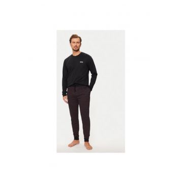 Pijama barbati -  304244131 - Bumbac - L INTL - Negru