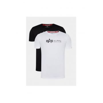 Set 2 tricouri barbati -  303301583 - Bumbac - Alb
