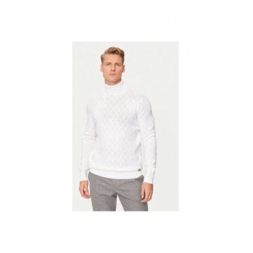 Bluza barbati -  304305801 - Lana - Alb