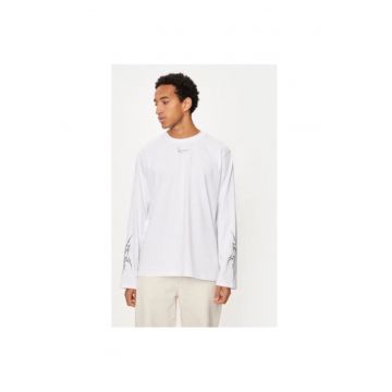 Bluza barbati -  304488993 - Bumbac organic - Alb