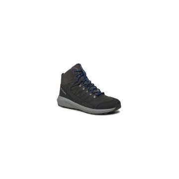 Bocanci trekking barbati  302428564 - Sintetic - Negru