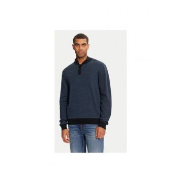 Cardigan barbati -  304463846 - Lana/Bumbac - Albastru