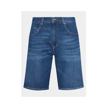 Pantaloni scurti barbati -  303666545 - Albastru inchis - Bumbac
