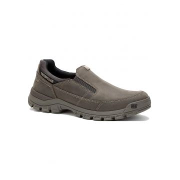 Pantofi barbati  gri - piele naturala