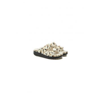 Papuci unisex  304506406 - Sintetic - Bej
