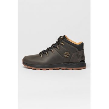 Ghete de piele cu garnituri textile Sprint Trekker