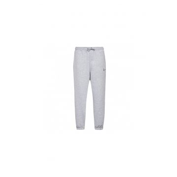 Pantaloni sport pentru barbati -  cu mansete - bumbac/poliester - gri -