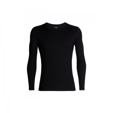 Bluza Barbati Icebreaker 260 Merino Tech Crewe Black
