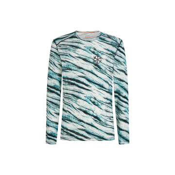 Bluza Barbati Merino 200 Oasis Ls Crew Pow Snow Aop