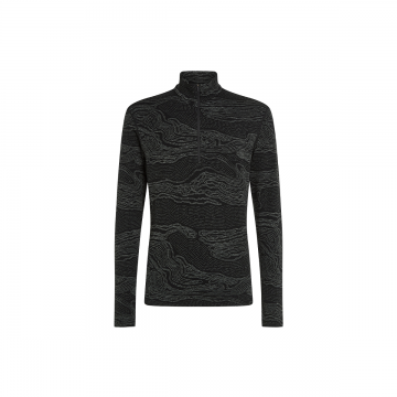 Bluza Barbati Merino 260 Vertex Ls Half Zip Snow Guide Black Galaxy J
