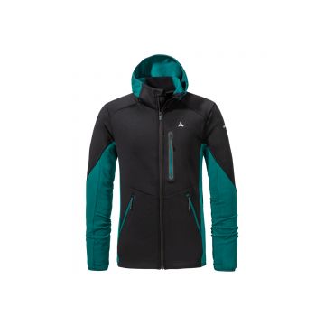 Jacheta Barbati Fleece Hoody Lodron Black