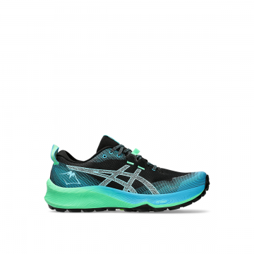 Pantofi Alergare Trail Barbati Gel-trabuco 12 Black Bright Cyan