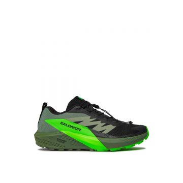 Pantofi Alergare Trail Barbati Salomon Sense Ride 5 Black Laurel Wreath