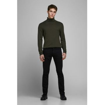 Blugi slim fit cu 5 buzunare - Negru