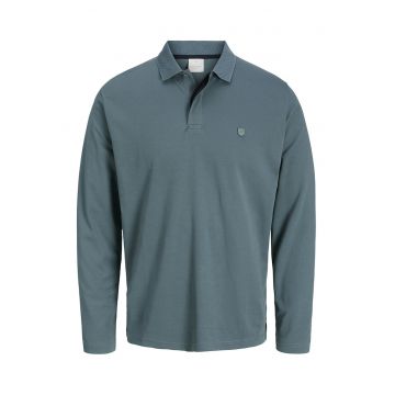 Bluza polo din amestec de bumbac organic