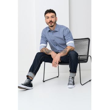 Camasa cu model si maneci lungi Matheo
