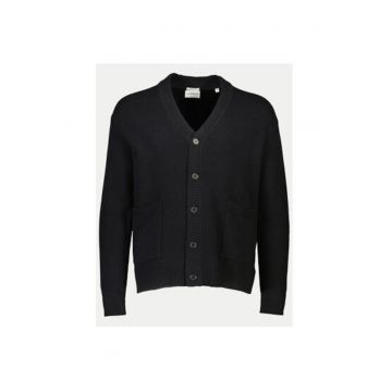 Cardigan barbati -  304165313 - Lana/Nylon - Negru