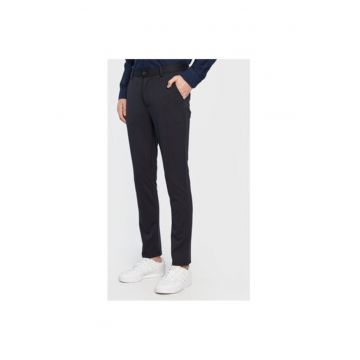 Pantaloni Barbati -  300787618 - Poliester - Viscoza - Albastru