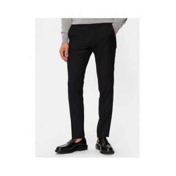 Pantaloni barbati -  304396519 - Poliester reciclat/Lana - Negru - Negru