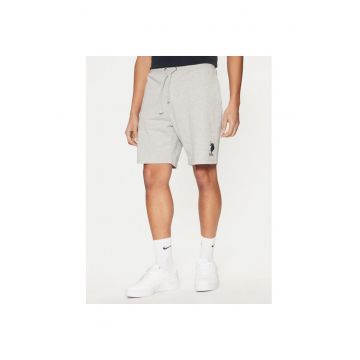 Pantaloni scurti barbati -  305230270 - Bumbac - Gri - Gri