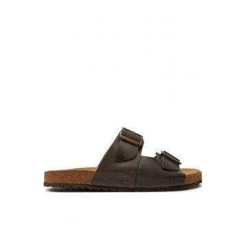 Papuci barbati  303508753 - Piele naturala - Maro