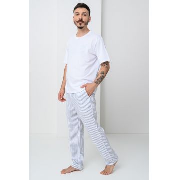 Pijama cu segmente lungi cu model Florence