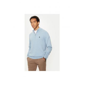 Pulover Barbati -  304796609 - Bumbac - Viscoza - S INTL - Albastru