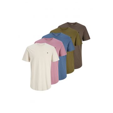 Set de tricouri regular-fit din bumbac organic - 5 piese