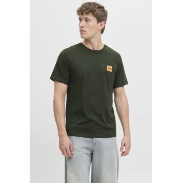 Tricou regular-fit cu decolteu la baza gatului