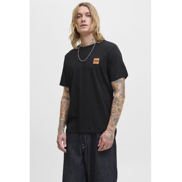 Tricou regular-fit cu decolteu la baza gatului