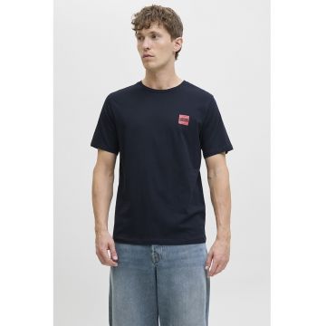 Tricou regular-fit cu decolteu la baza gatului