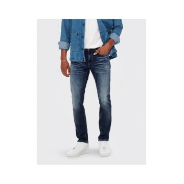 Blugi barbati -  300006832 - Bumbac/Bumbac - Albastru - Albastru