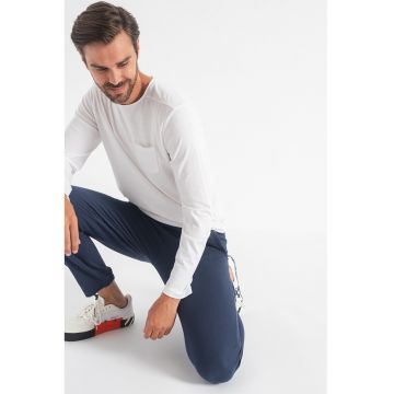 Bluza din bumbac cu buzunar aplicat pe piept Nicolai