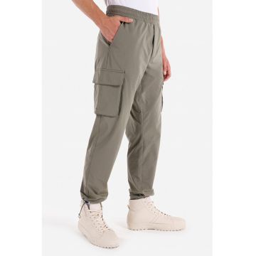 Pantaloni cargo cu talie elastica