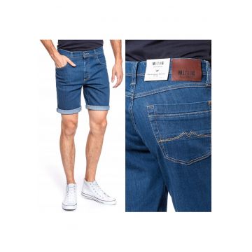 Pantaloni Scurti Din Denim Pentru Barbati -  Washington Shorts - Croi: Slim Fit - Stil: Conic / Ajustat - Inaltimea Taliei: Medie / Regulata - Inchidere: Fermoar - 32 EU - Albastru