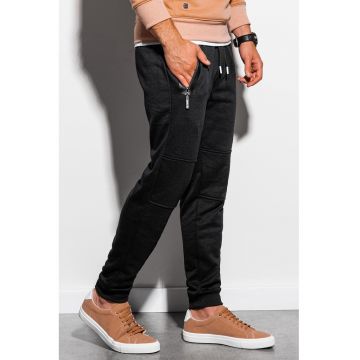 Pantaloni sport cu croiala conica si snur de ajustare