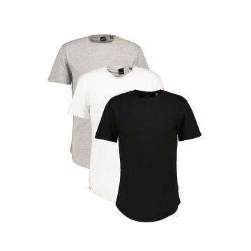 Set de tricouri cu decolteu la baza gatului Matt - 3 piese