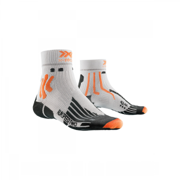 Sosete Run Speed Two 4 0 Men Arctic White Trick Orange