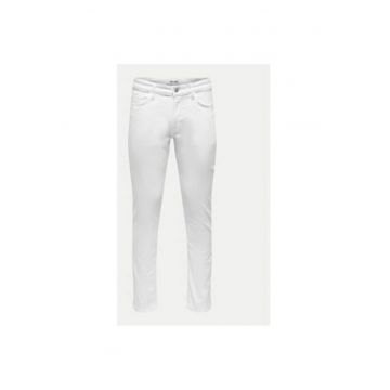 Blugi Barbati -  304213274 - Bumbac - Elastan - Alb