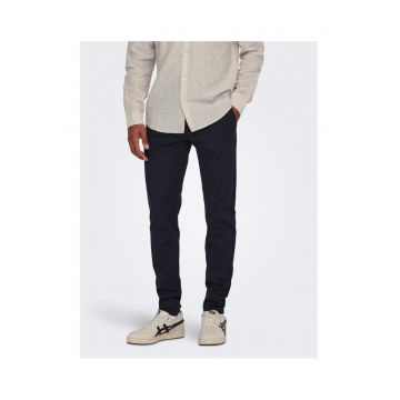 Pantaloni barbati -  302890804 - Viscoza/Poliester - Albastru - Albastru