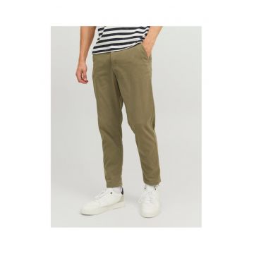 Pantaloni barbati -  303482268 - Bumbac - Verde - Verde