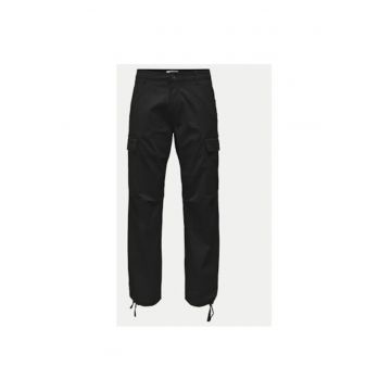 Pantaloni barbati -  304695261 - Bumbac/Bumbac - Negru