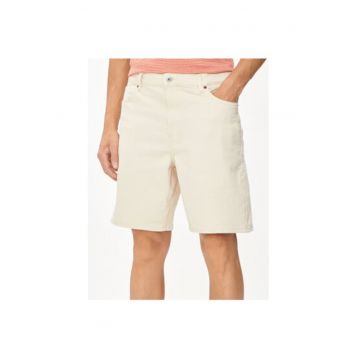 Pantaloni scurti barbati -  303528867 - Bumbac - Bej