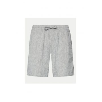 Pantaloni scurti barbati -  303783501 - Bumbac/In - Albastru
