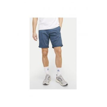 Pantaloni scurti barbati -  304125805 - Bumbac - Albastru