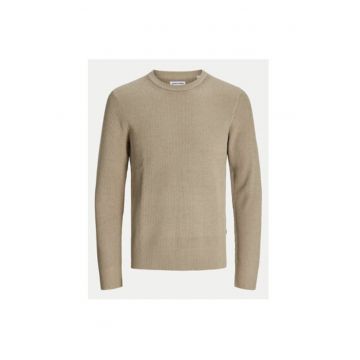 Pulover barbati -  304514111 - Poliester reciclat/Bumbac - M INTL - Bej